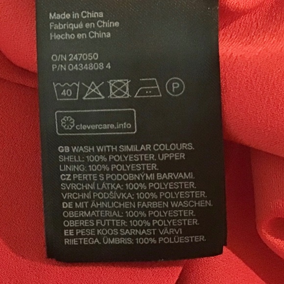 NWOT - H&M sleeveless cutout sides red dress - Picture 7 of 7